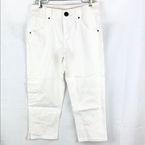DKNY White Capri Jeans